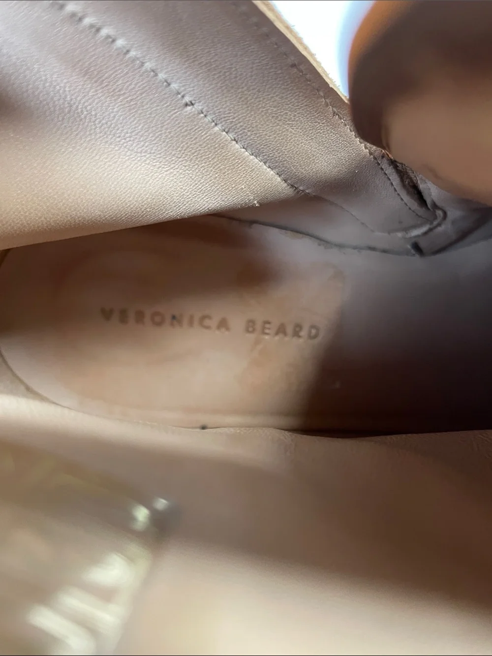 Veronica Beard Suede Ankle Booties in Cognac Brown